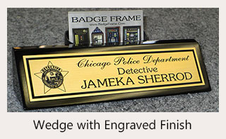 Wedge with Engraved Finish